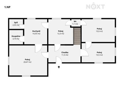 Prodej domu 190 m², pozemek 2507 m²