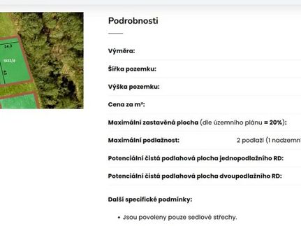 Prodej projektu 104 m², pozemek 1050 m²
