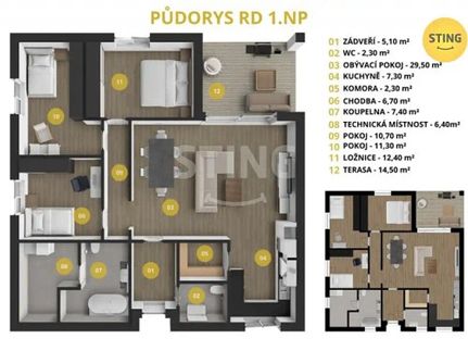 Prodej domu 116 m², pozemek 1017 m²