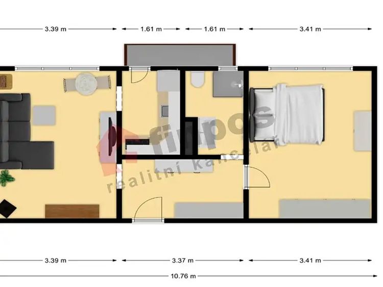 Prodej bytu 2+1 54 m²