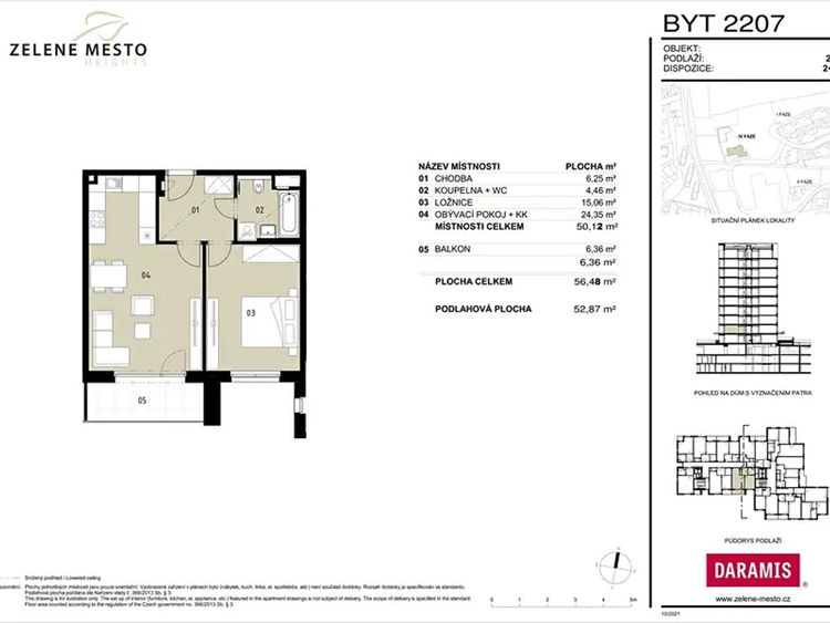 Prodej bytu 2+kk 60 m²