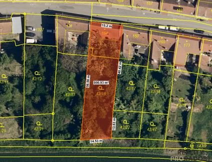 Prodej stavebního pozemku 801 m²