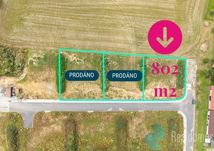 Prodej stavebního pozemku 802 m²