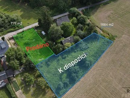 Prodej stavebního pozemku 1660 m²