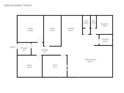 Prodej bytu 5+kk 133 m²