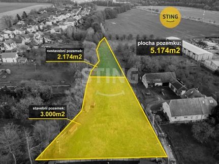 Prodej stavebního pozemku 5174 m²