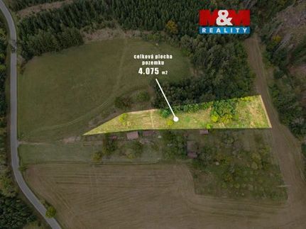 Prodej stavebního pozemku 4075 m²