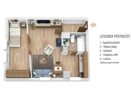 Prodej bytu 2+kk 36 m²