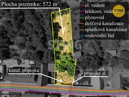 Prodej stavebního pozemku 572 m²