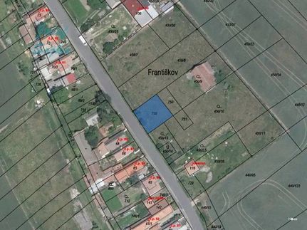 Prodej stavebního pozemku 500 m²