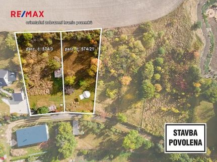 Prodej stavebního pozemku 1187 m²