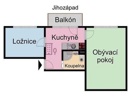 Prodaný  byt 2+1 42 m²
