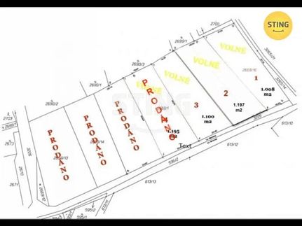 Prodej stavebního pozemku 1100 m²