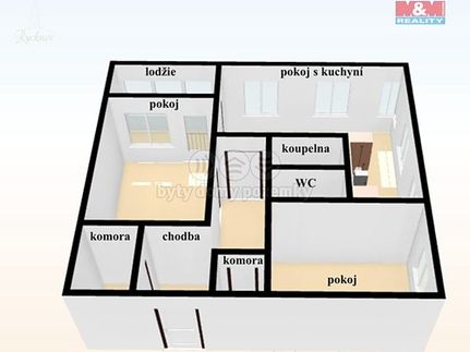 Prodaný  byt 3+kk 85 m²