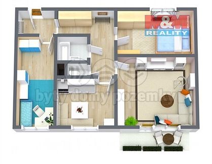 Prodaný  byt 3+1 71 m²