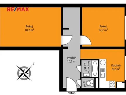 Prodaný  byt 2+1 54 m²