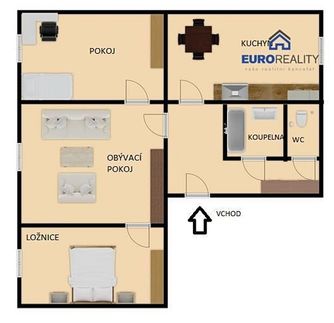 Prodaný  byt 3+1 75 m²