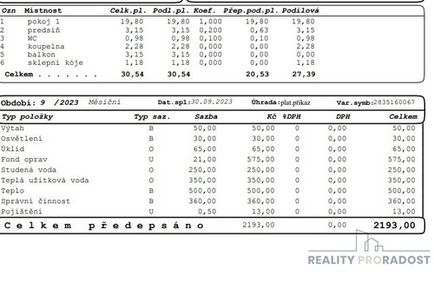 Prodaný  byt 1+kk 23 m²