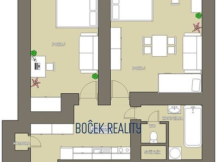 Prodaný  byt 2+kk 62 m²