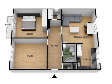 Prodaný  byt 3+kk 74 m²