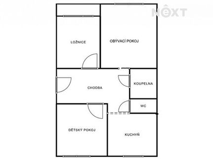 Prodaný  byt 3+1 83 m²
