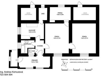 Prodaný  dům 83 m², pozemek 738 m²