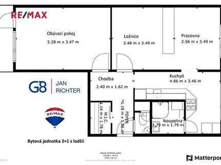 Prodaný  byt 2+1 66 m²