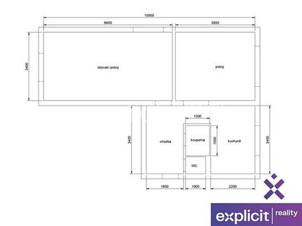 Prodaný  byt 2+1 54 m²